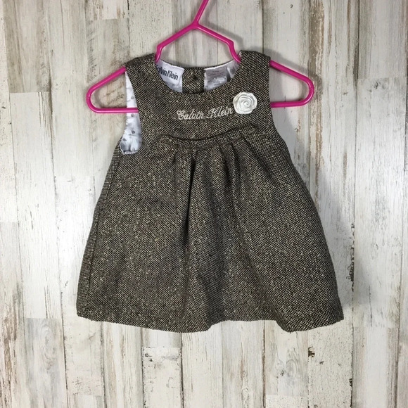 Calvin Klein Embroidered Sleeveless 3m Baby Girls - Picture 1 of 3